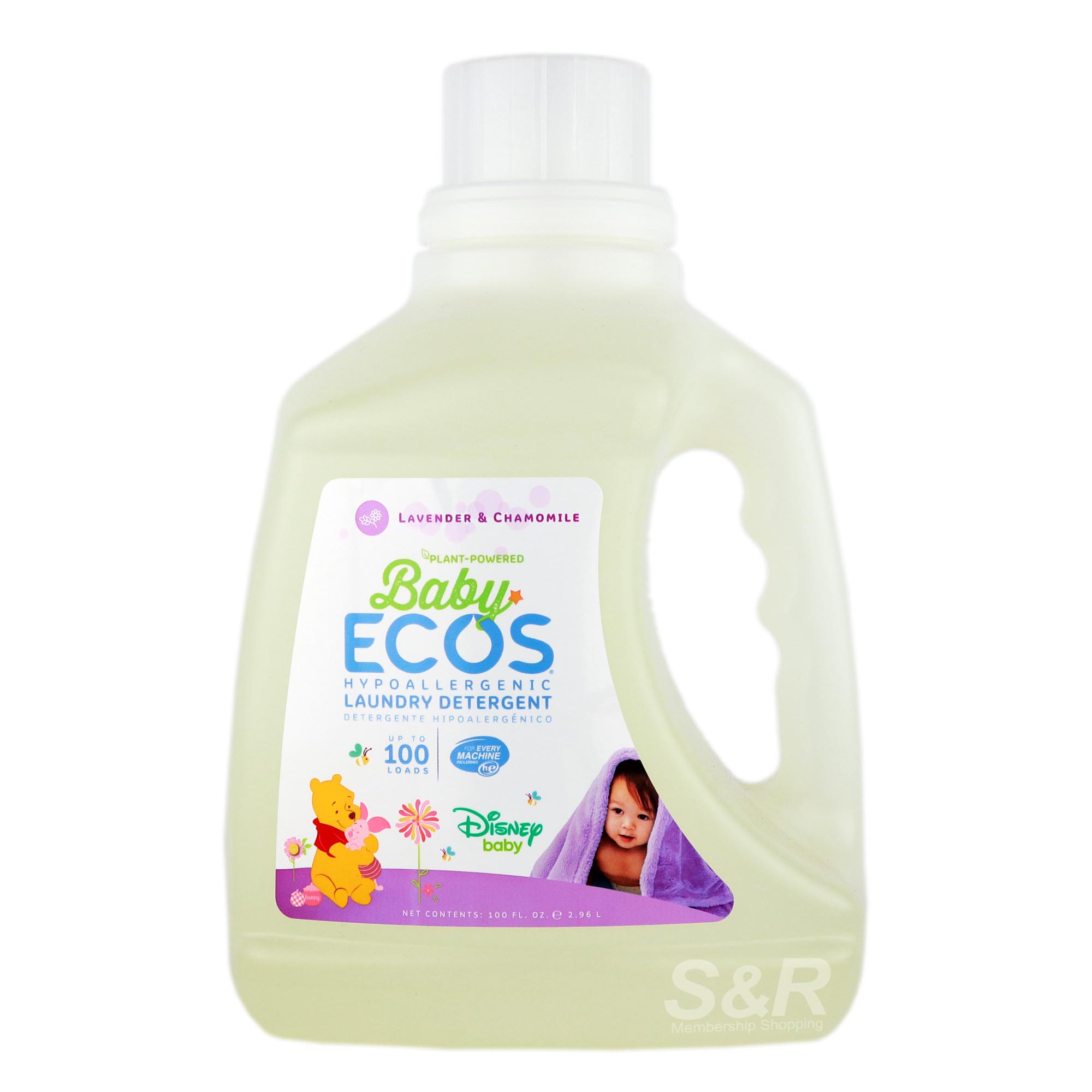 Baby Ecos Hypoallergenic Laundry Detergent Lavender and Chamomile 2.96L